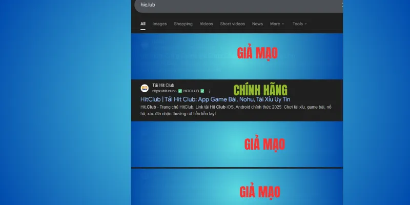Hitclub thật hay giả? – chỉ cần nhìn tên miền hit.club là biết 3 Hitclub giả thường lừa người dùng thế nào