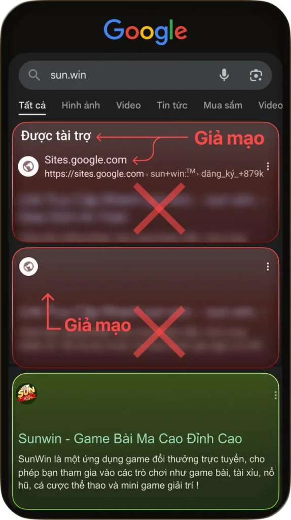 Cảnh báo: Chỉ sun.win là trang chính thức của Sunwin 1 Sunwin